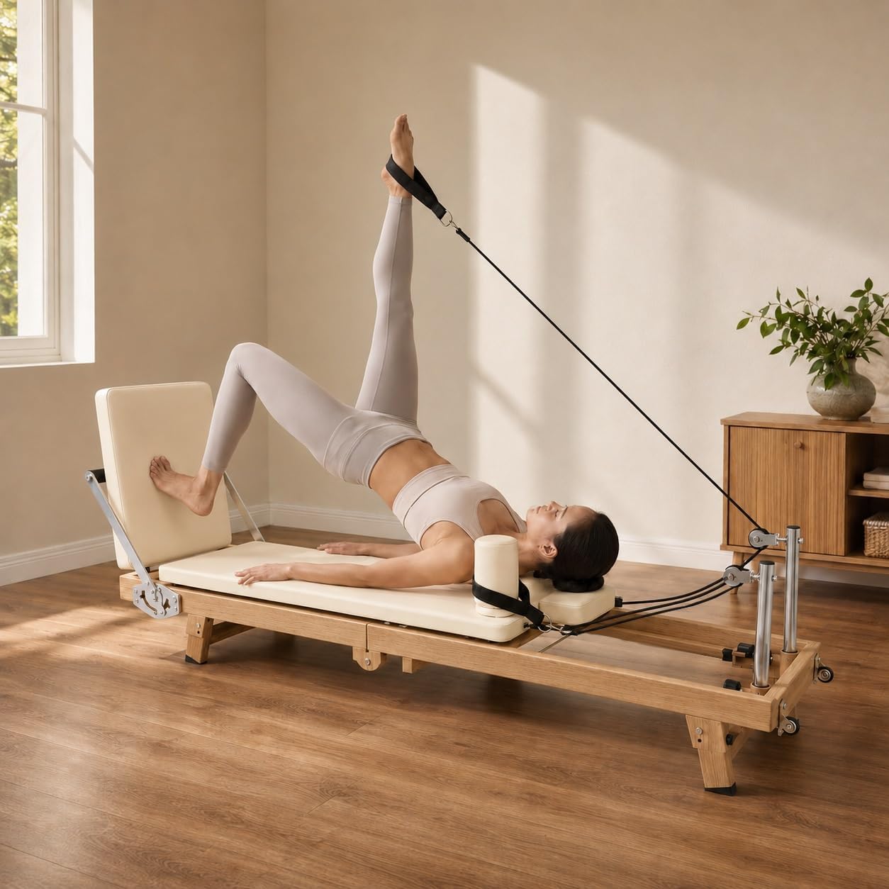 Sports Equipment Warehouse - 75 İnç Katlanabilir Pilates Reformer Makinesi