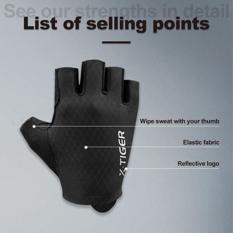 X-TIGER bisiklet eldiveni yarı - X Sports Equipment incelemesi ve fiyatı
