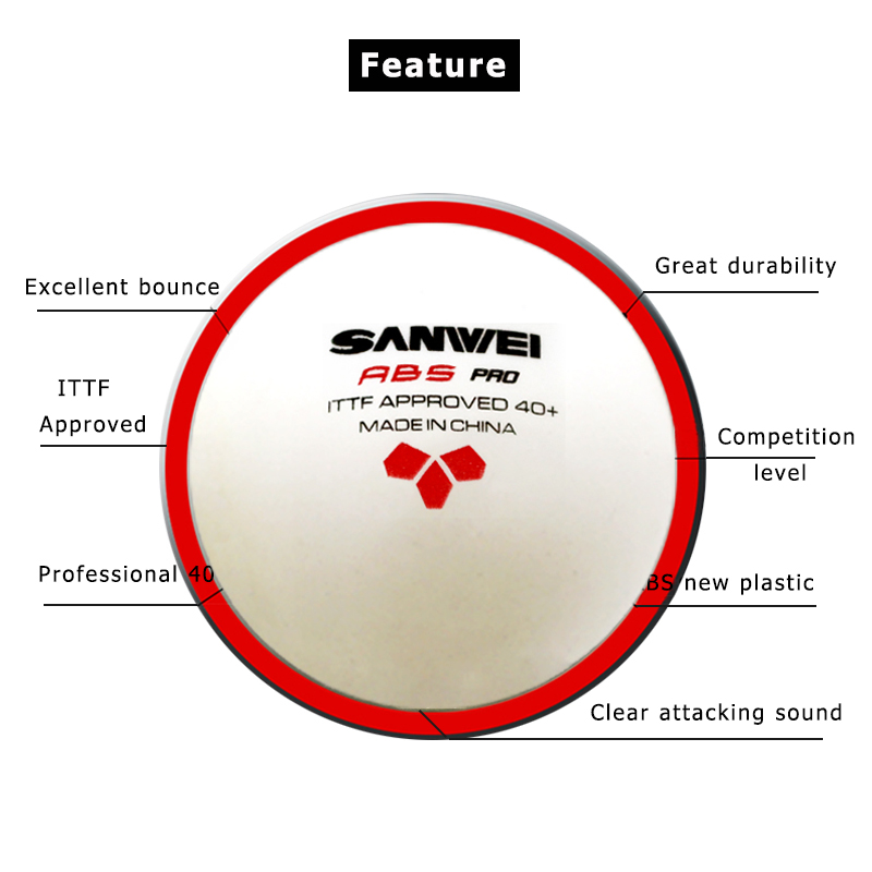 SANWEI ABS PRO 3-Star 40 + mas - Ping Pong Ball Set incelemesi ve fiyatı