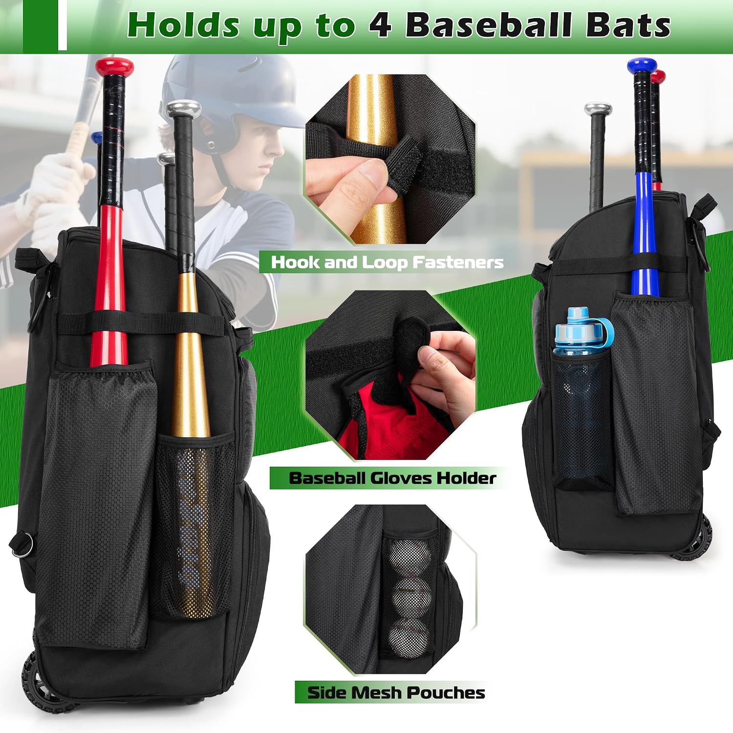 Tekerlekli Beyzbol Sırt Çantas - Sports Equipment Bag incelemesi ve fiyatı
